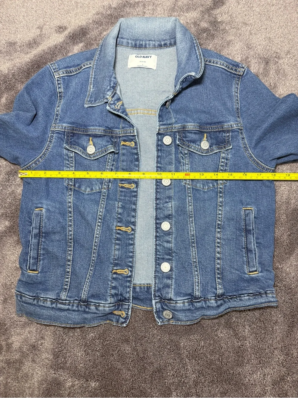Old Navy Blue Kids Denim Jacket - Button-Front Jean Jacket